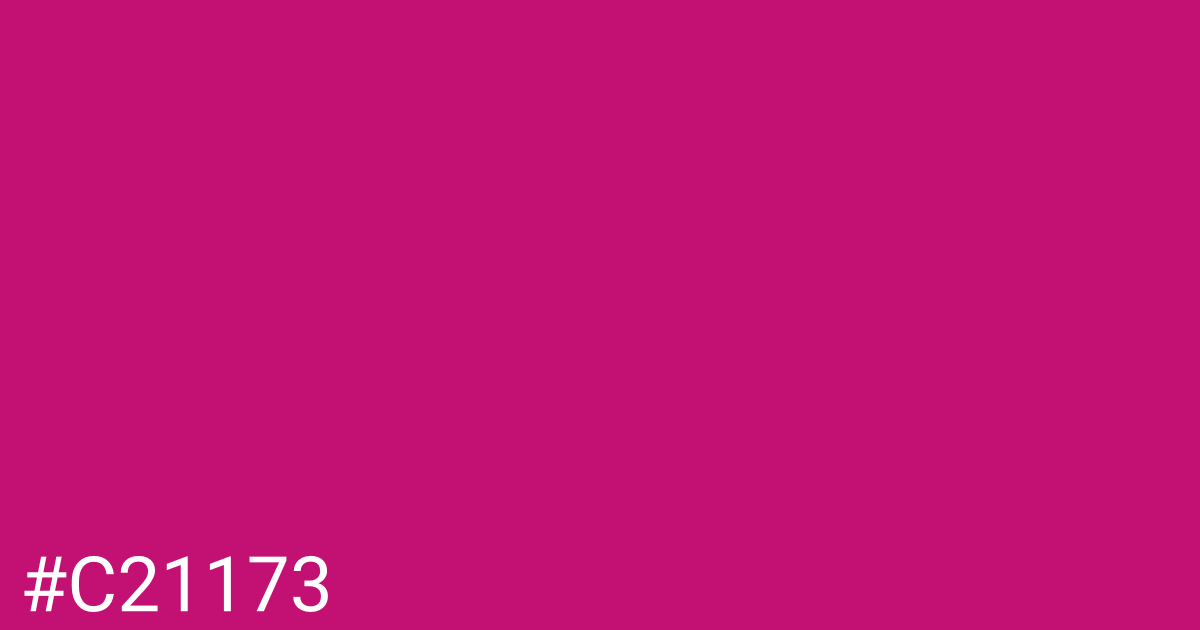 Hex color #c21173 graphic