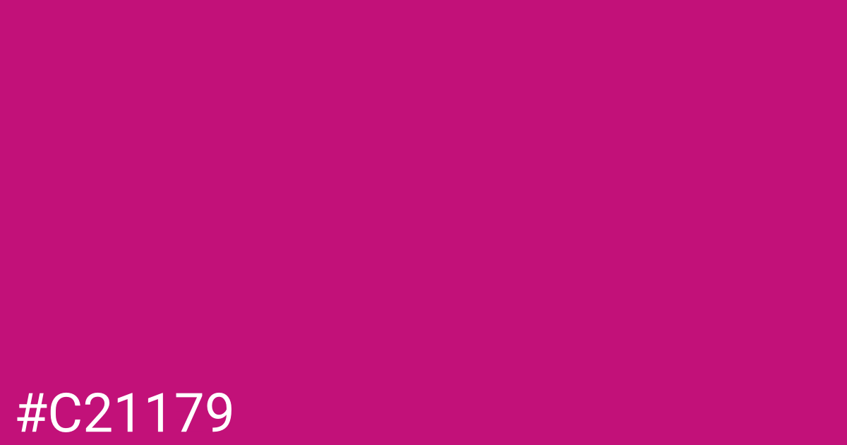 Hex color #c21179 graphic