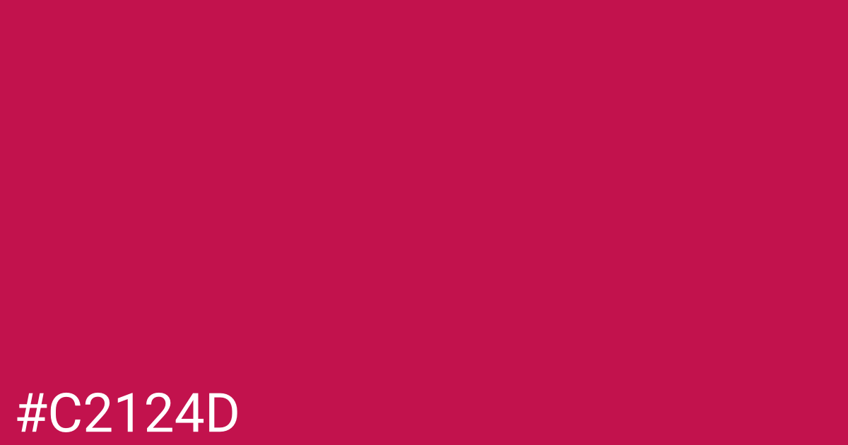 Hex color #c2124d graphic