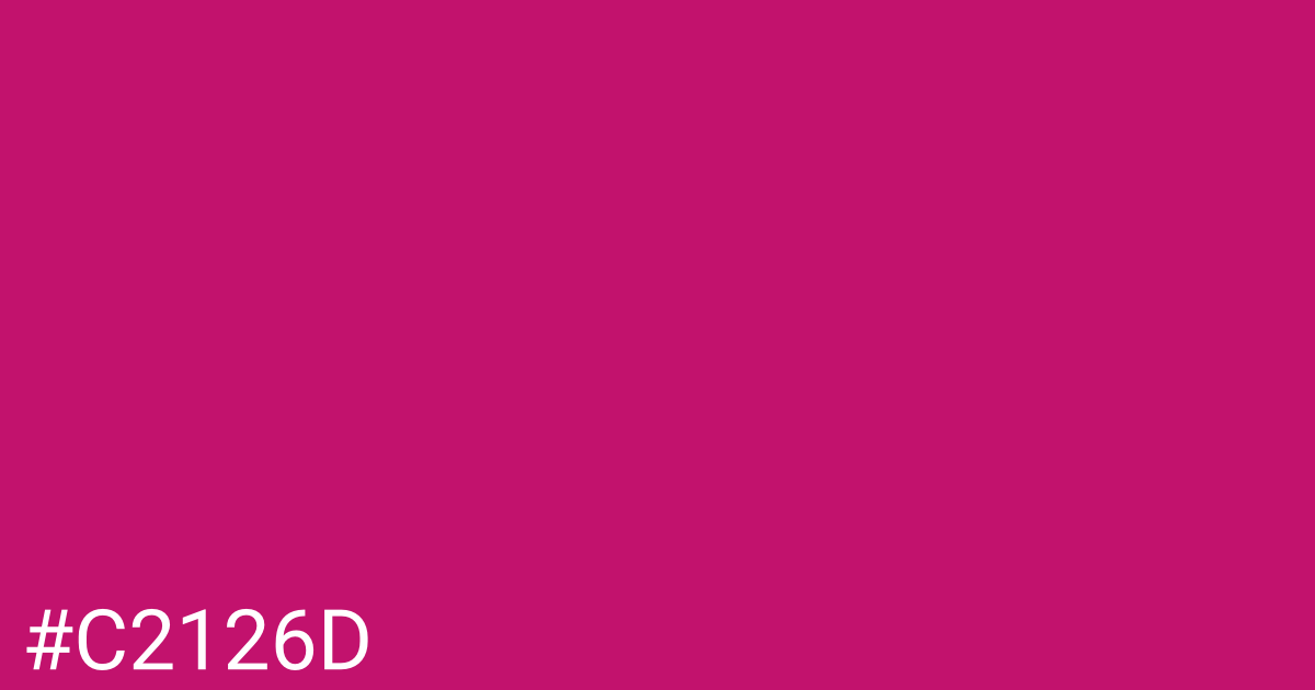 Hex color #c2126d graphic