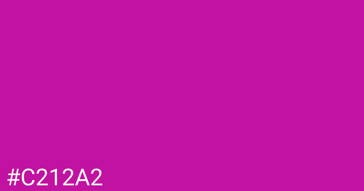 Hex color #c212a2 graphic