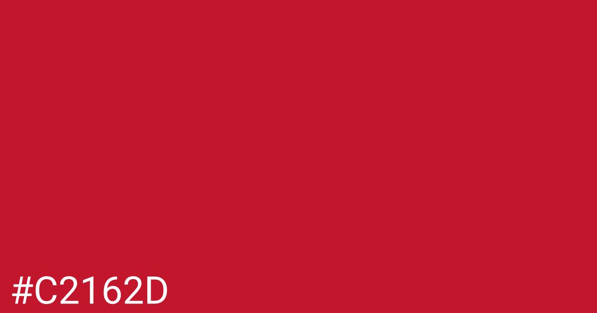 Hex color #c2162d graphic