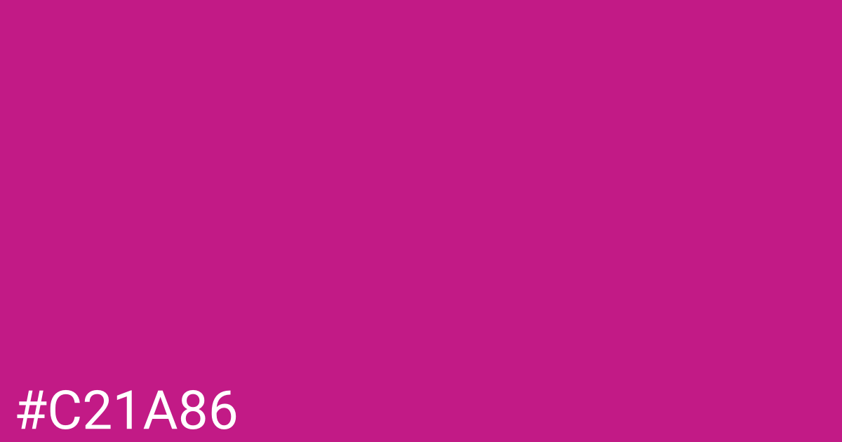 Hex color #c21a86 graphic