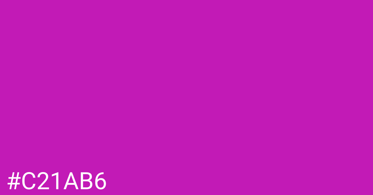 Hex color #c21ab6 graphic