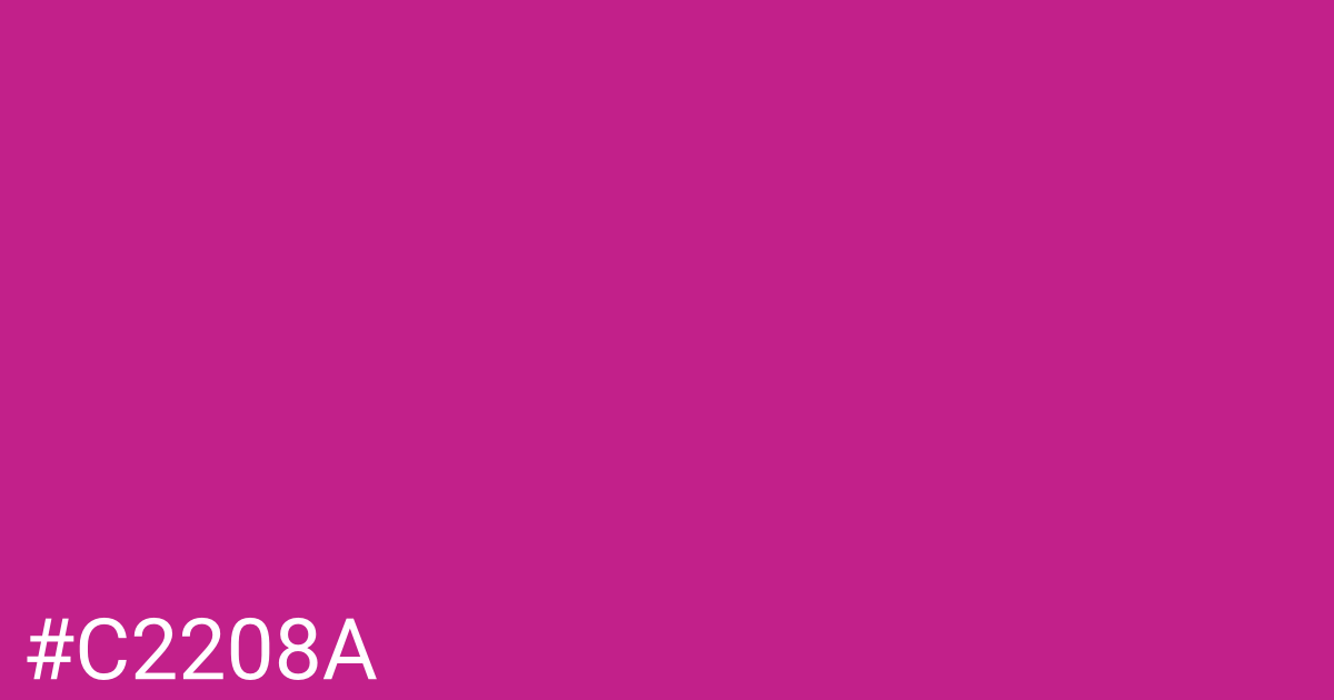Hex color #c2208a graphic
