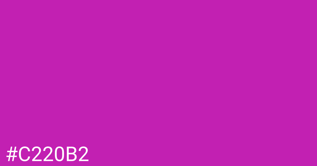 Hex color #c220b2 graphic