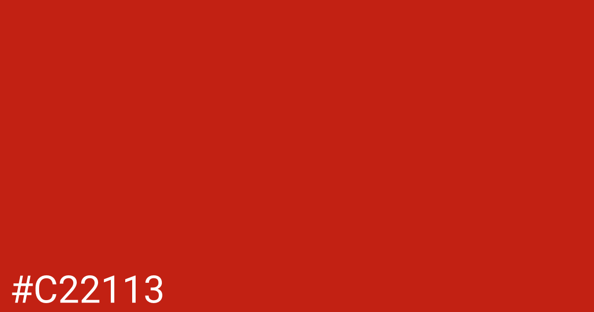 Hex color #c22113 graphic