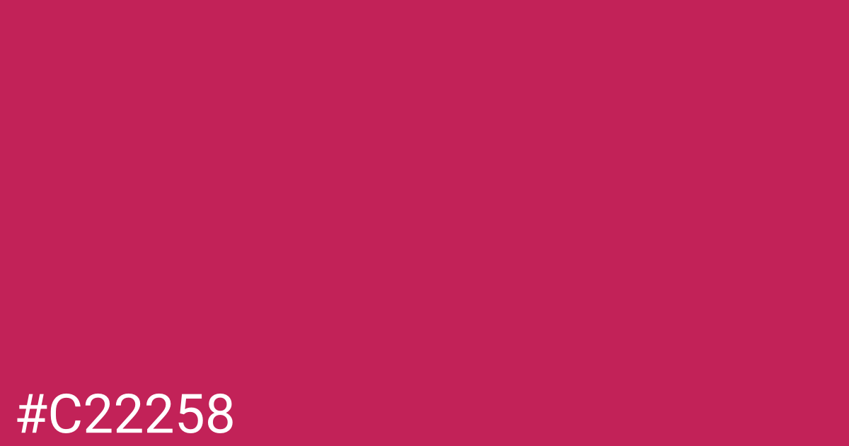 Hex color #c22258 graphic