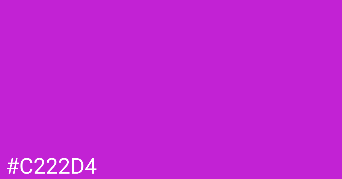 Hex color #c222d4 graphic