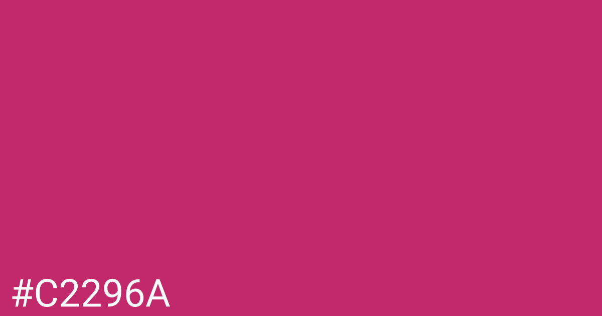 Hex color #c2296a graphic