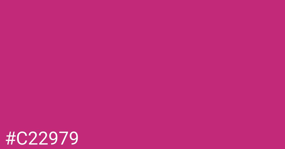 Hex color #c22979 graphic