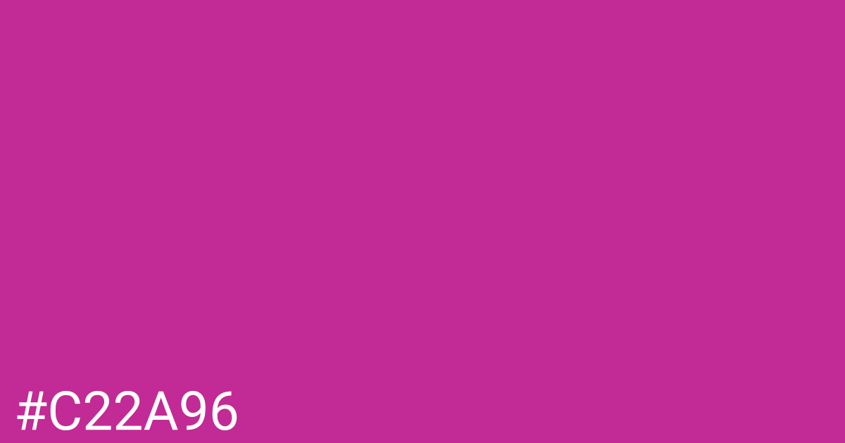 Hex color #c22a96 graphic