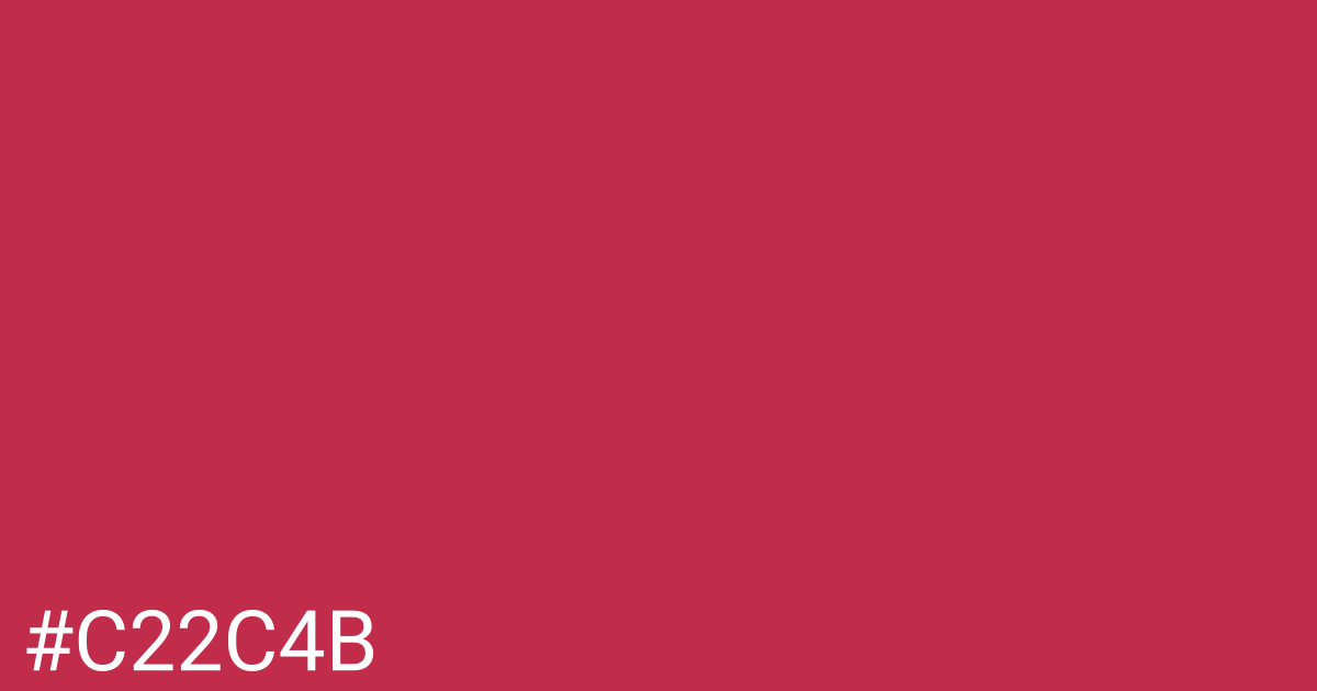 Hex color #c22c4b graphic