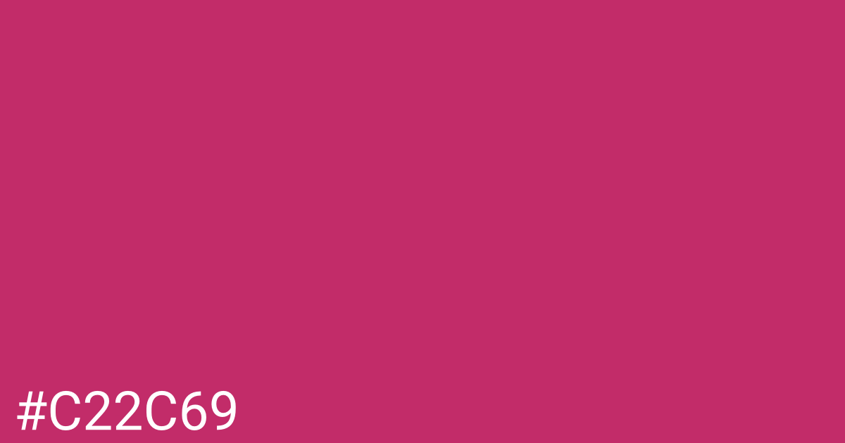 Hex color #c22c69 graphic