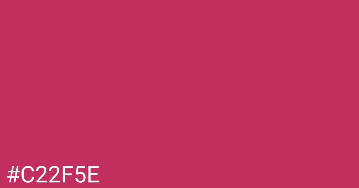 Hex color #c22f5e graphic
