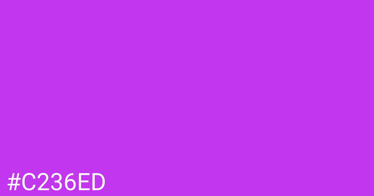 Hex color #c236ed graphic