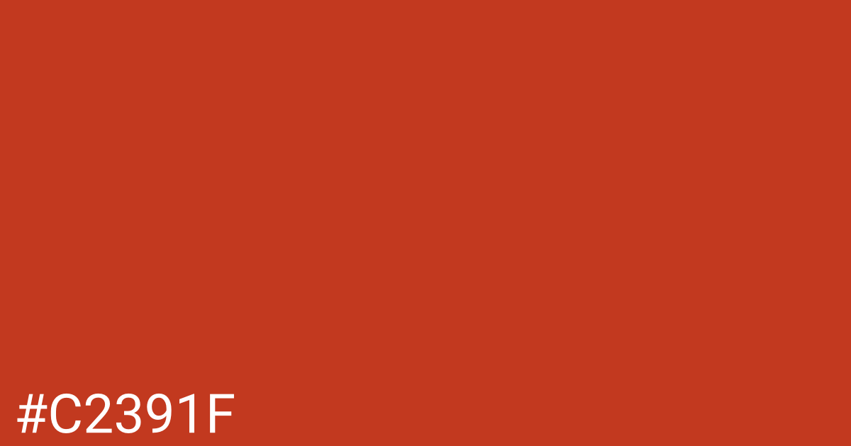Hex color #c2391f graphic