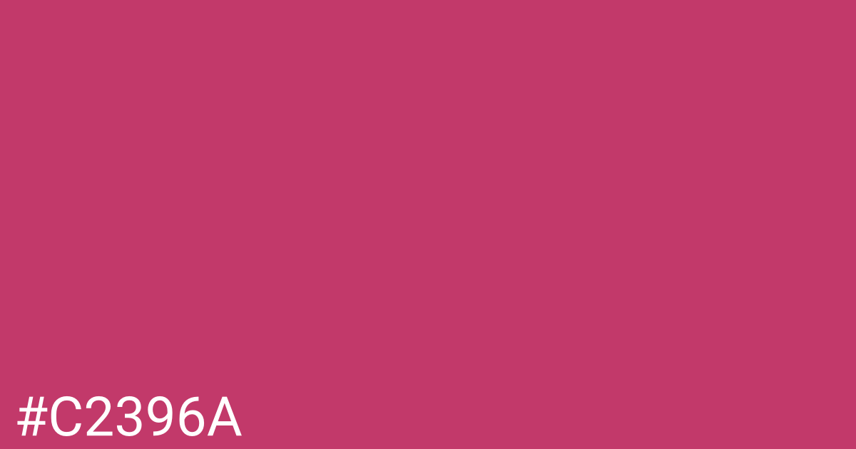 Hex color #c2396a graphic