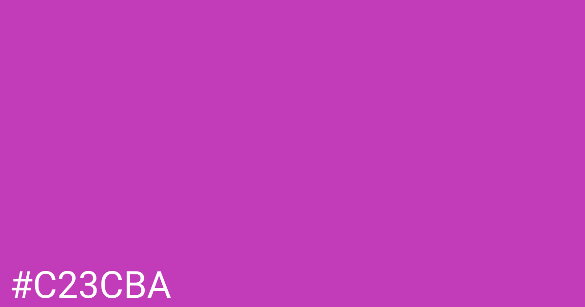 Hex color #c23cba graphic