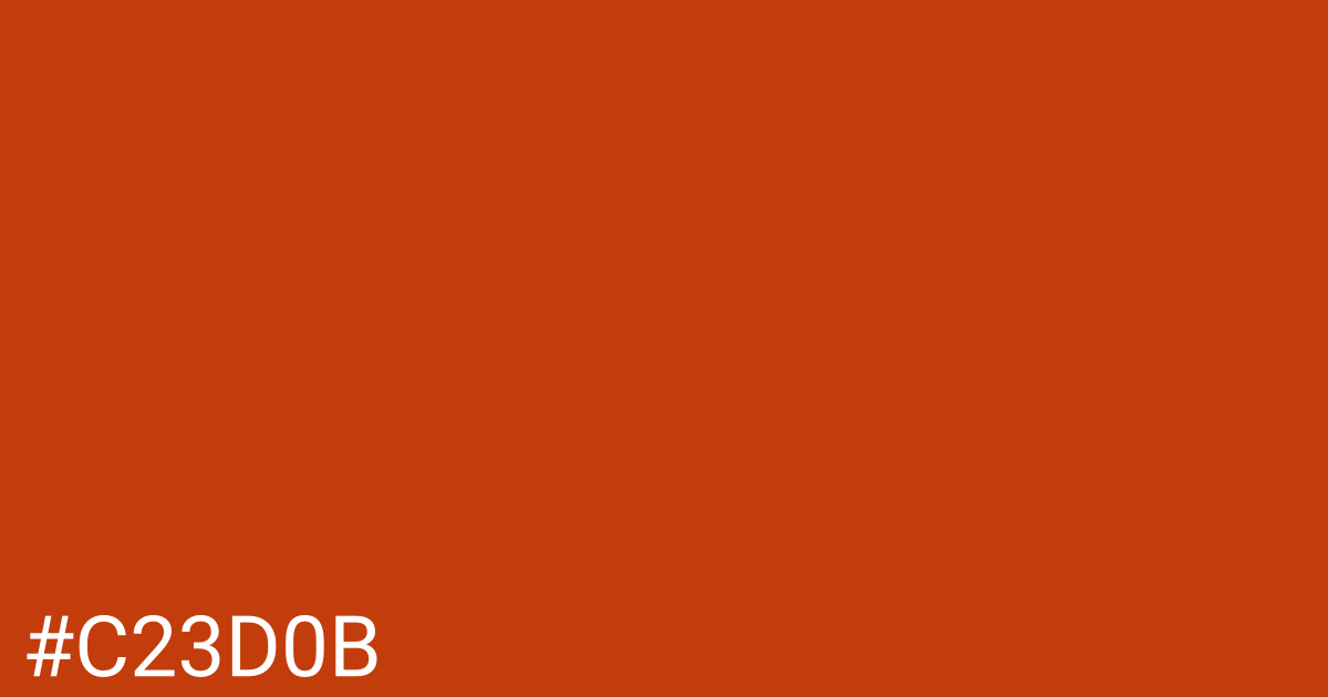Hex color #c23d0b graphic