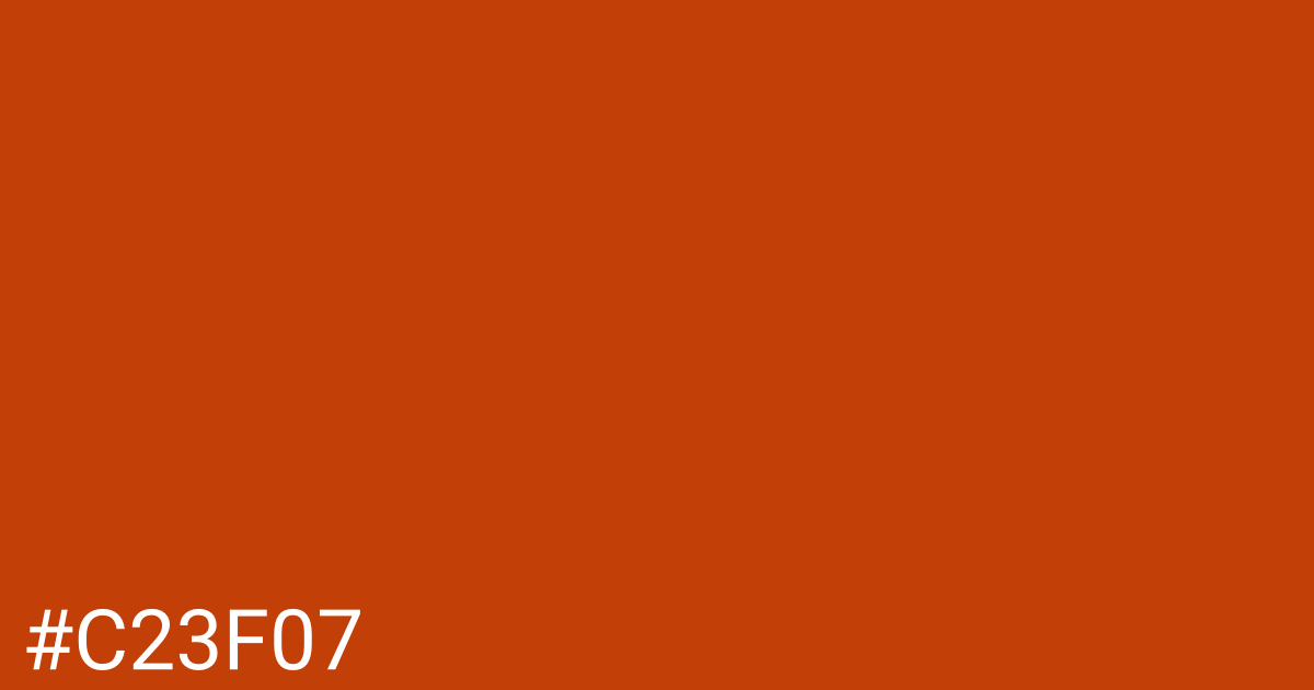 Hex color #c23f07 graphic
