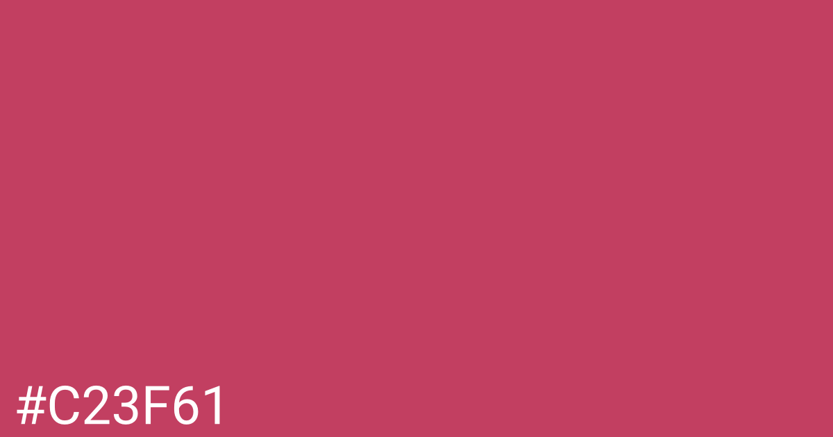 Hex color #c23f61 graphic