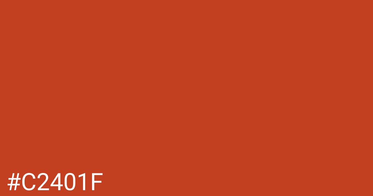 Hex color #c2401f graphic
