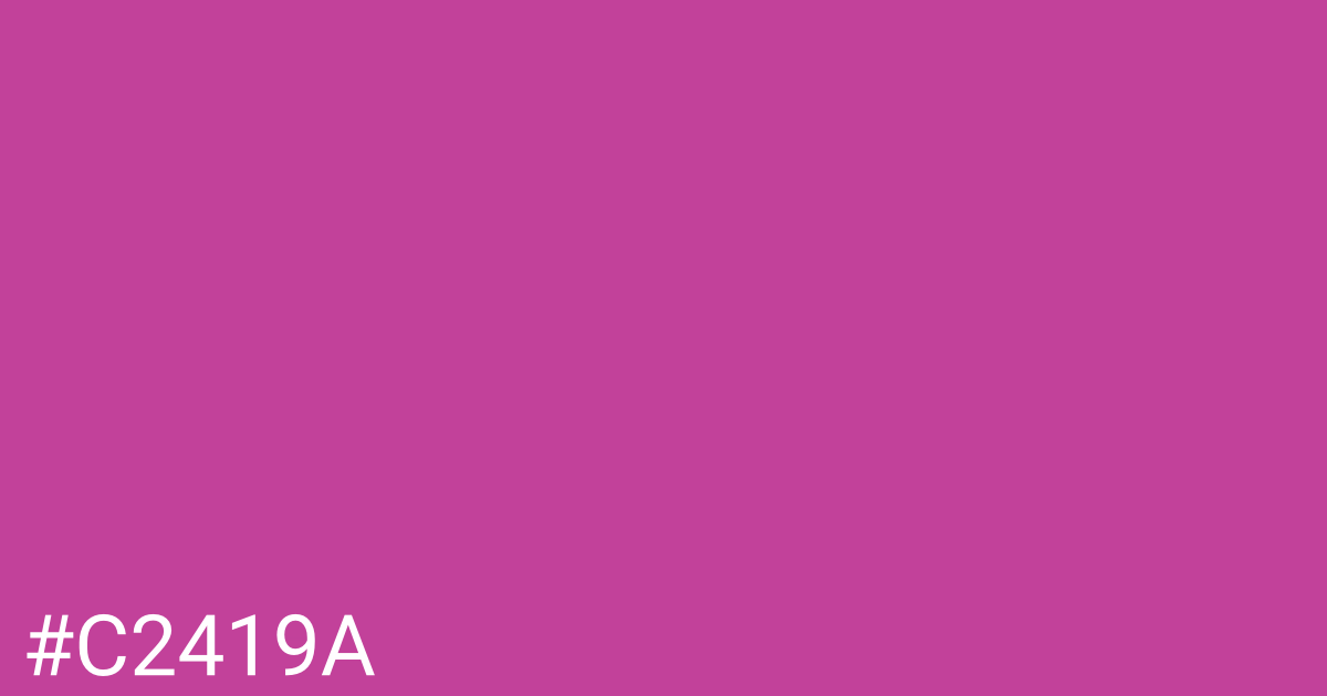 Hex color #c2419a graphic