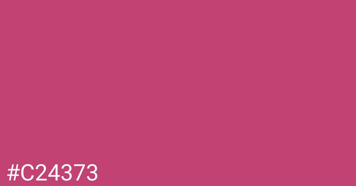 Hex color #c24373 graphic