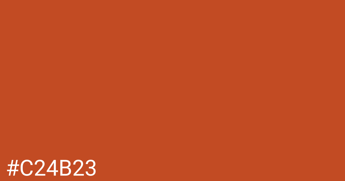 Hex color #c24b23 graphic