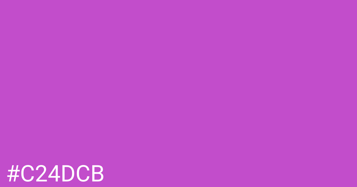 Hex color #c24dcb graphic