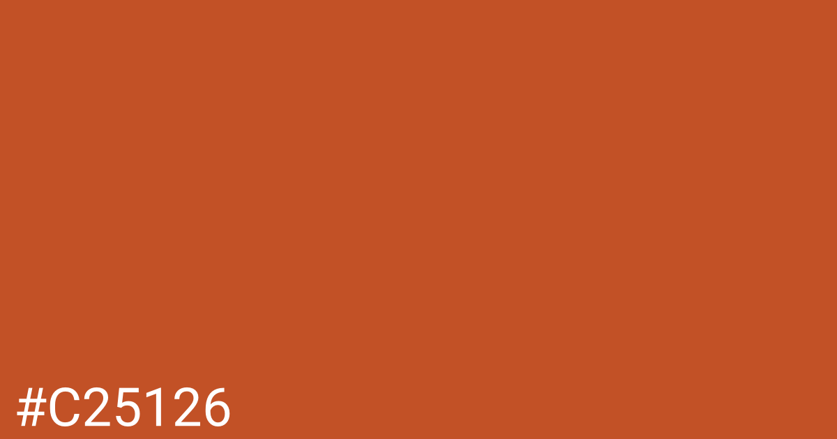 Hex color #c25126 graphic