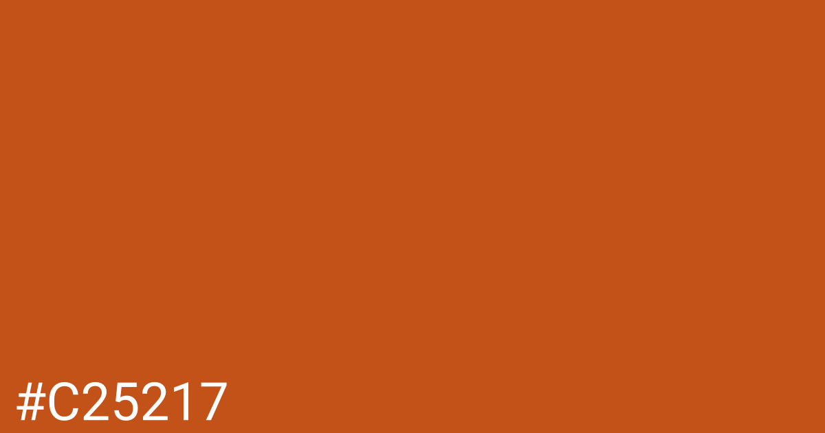 Hex color #c25217 graphic