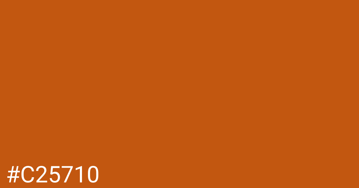 Hex color #c25710 graphic