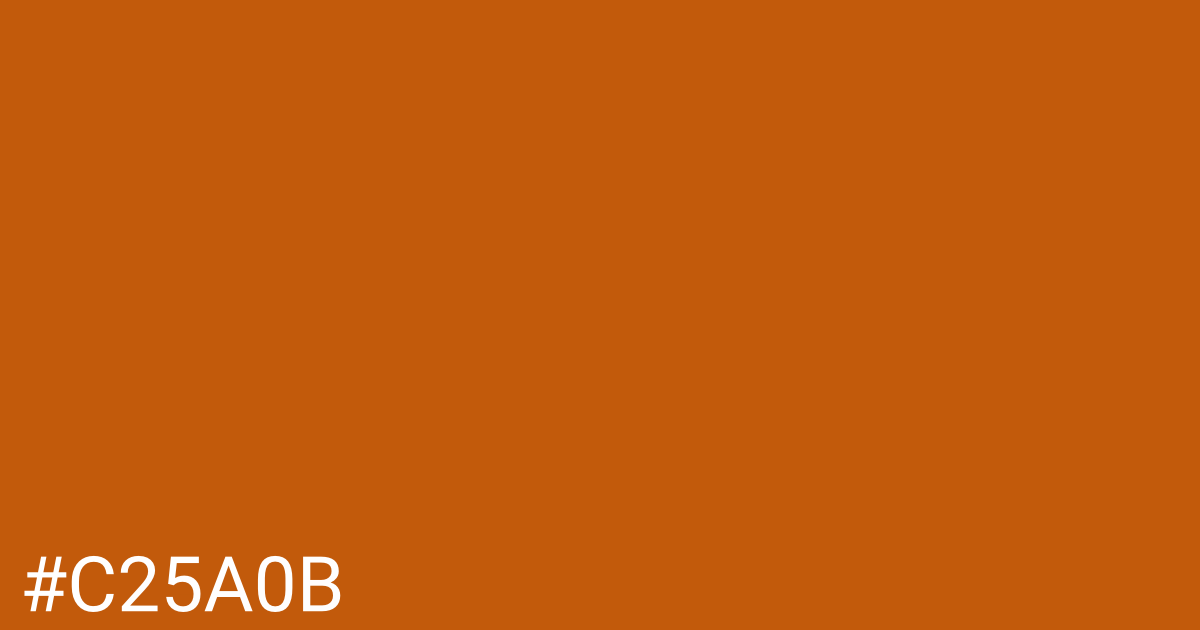 Hex color #c25a0b graphic