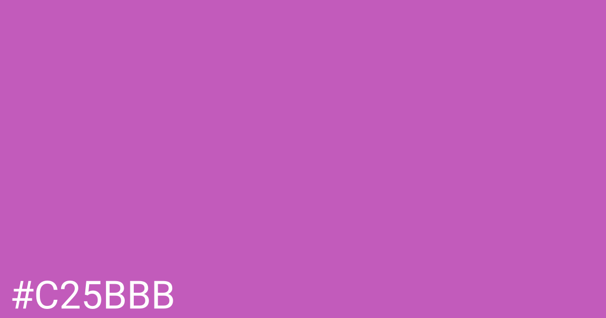 Hex color #c25bbb graphic