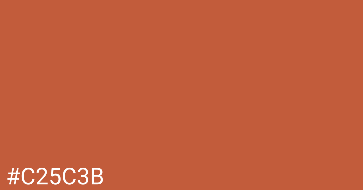 Hex color #c25c3b graphic