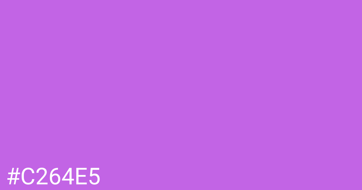Hex color #c264e5 graphic