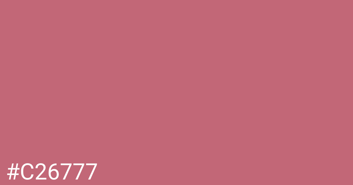 Hex color #c26777 graphic