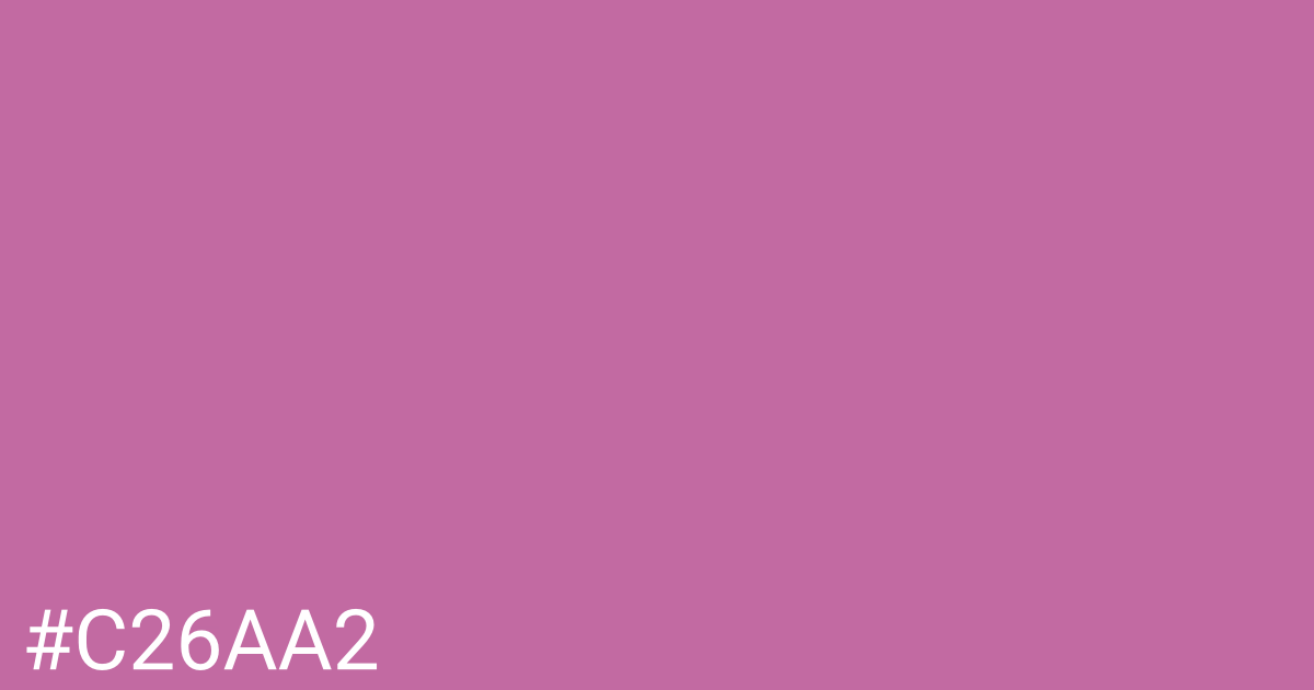 Hex color #c26aa2 graphic