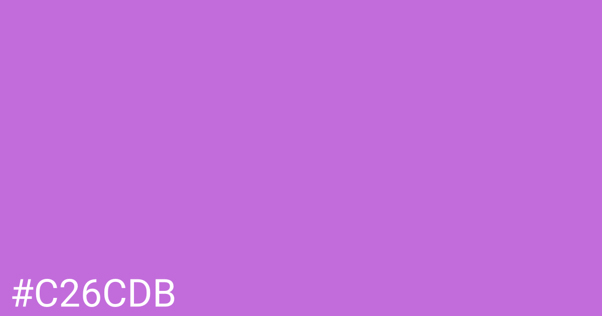 Hex color #c26cdb graphic
