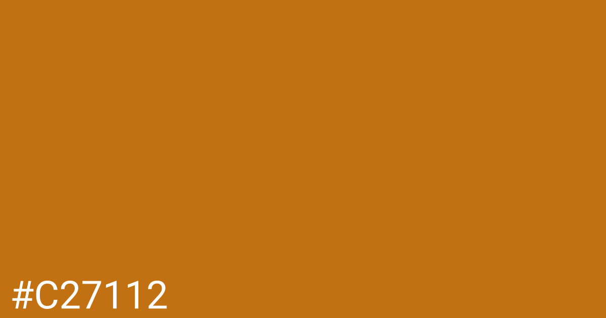 Hex color #c27112 graphic