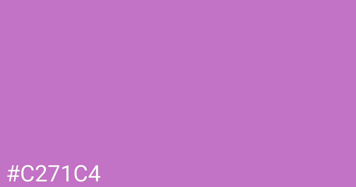 Hex color #c271c4 graphic