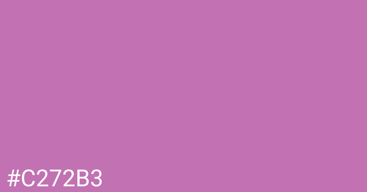 Hex color #c272b3 graphic