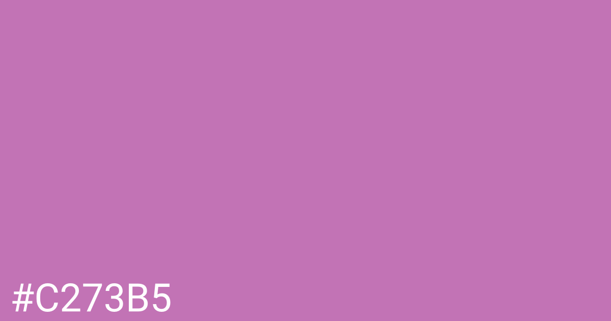 Hex color #c273b5 graphic