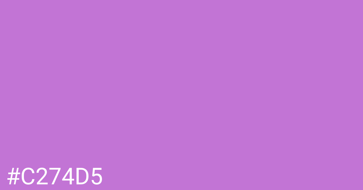 Hex color #c274d5 graphic