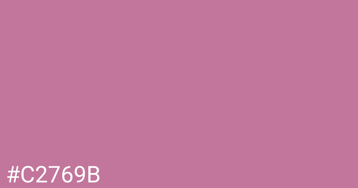 Hex color #c2769b graphic