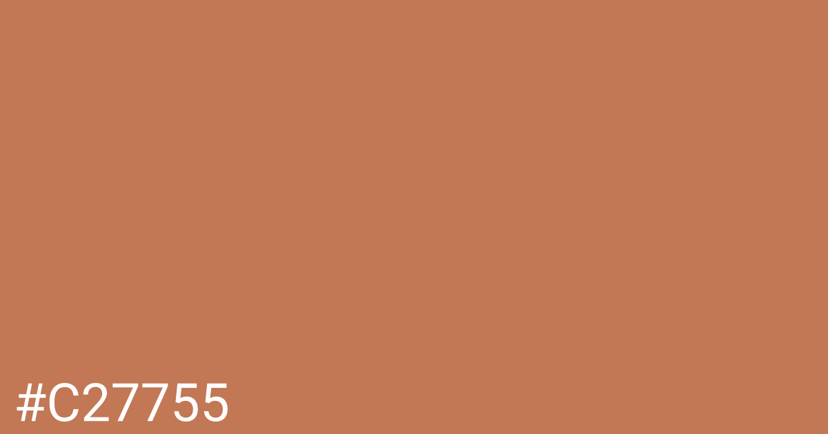 Hex color #c27755 graphic