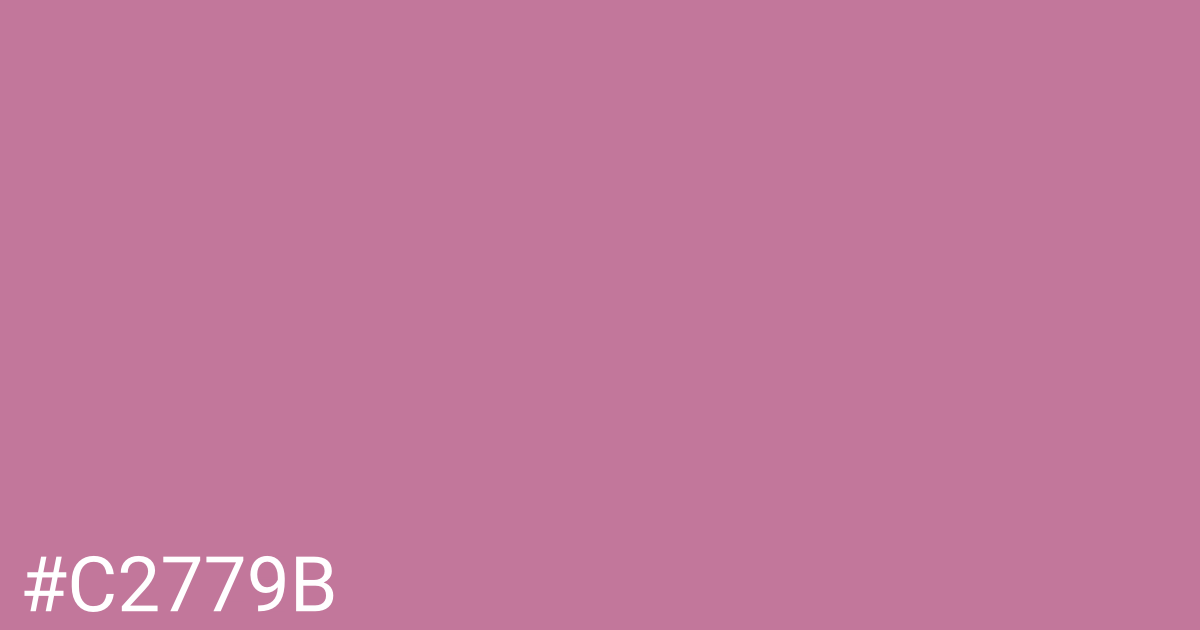 Hex color #c2779b graphic