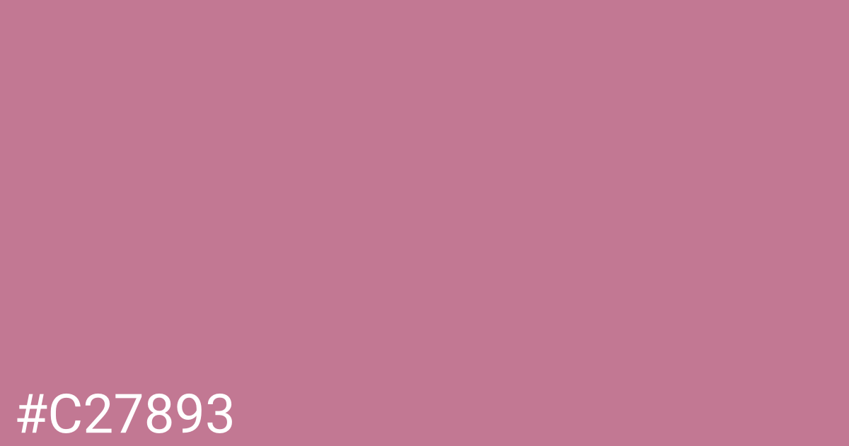 Hex color #c27893 graphic